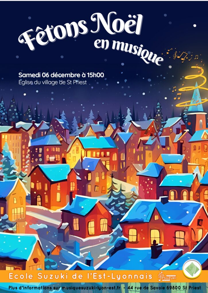 Affiche concert de Noël 2025