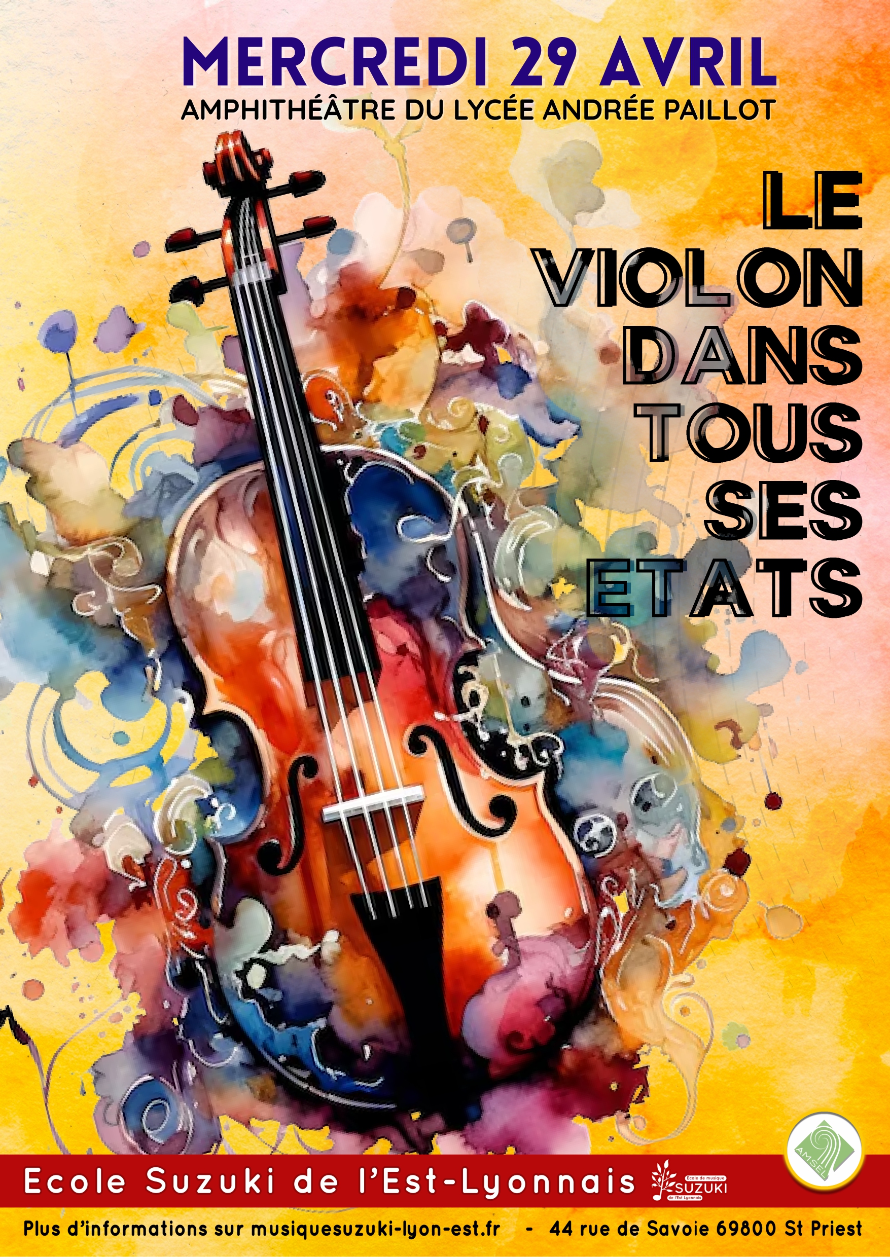 Affiche Concert Le violon dans tous ses états